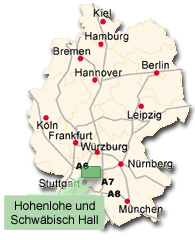 Wanderreiten Hohenlohe - Anfahrt